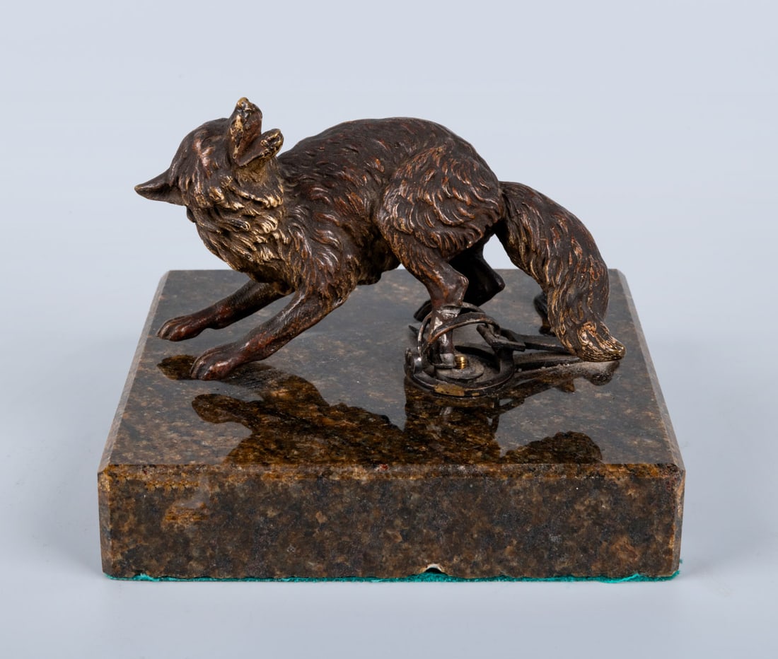 A Bronze Figurine of a Fox, Vienna, Austria, 19th Century (1 of 4)