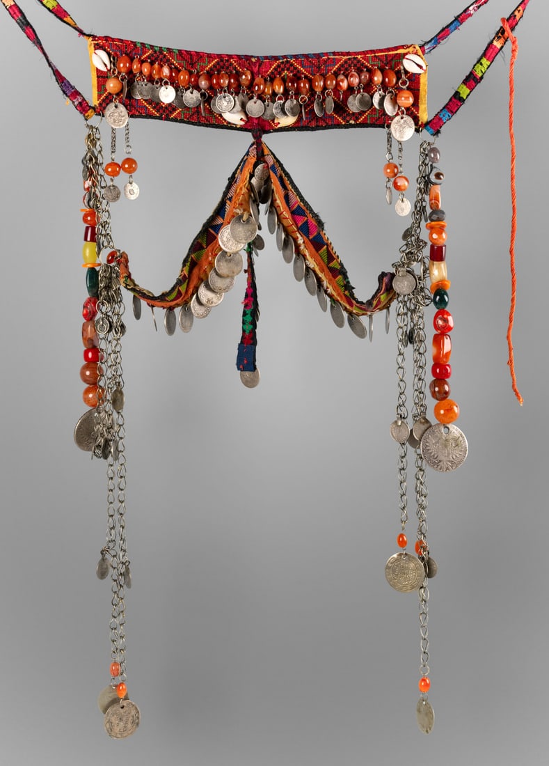 A Palestinian Bridal Head Ornament, First Half of the 20th Century (1 of 3)