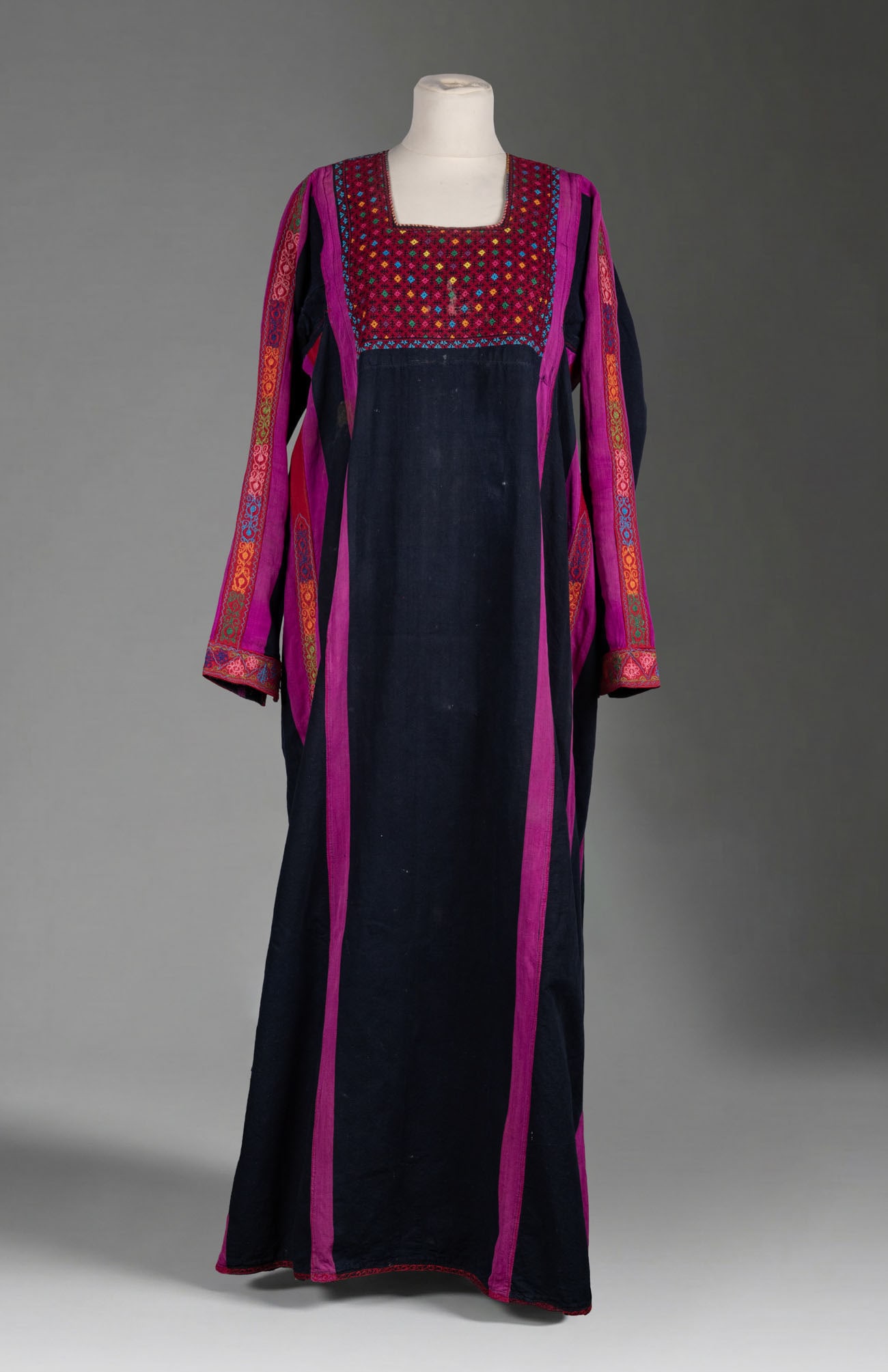 A Palestinian Dress with Dense Embroidery, Early 20th Century (1 of 3)