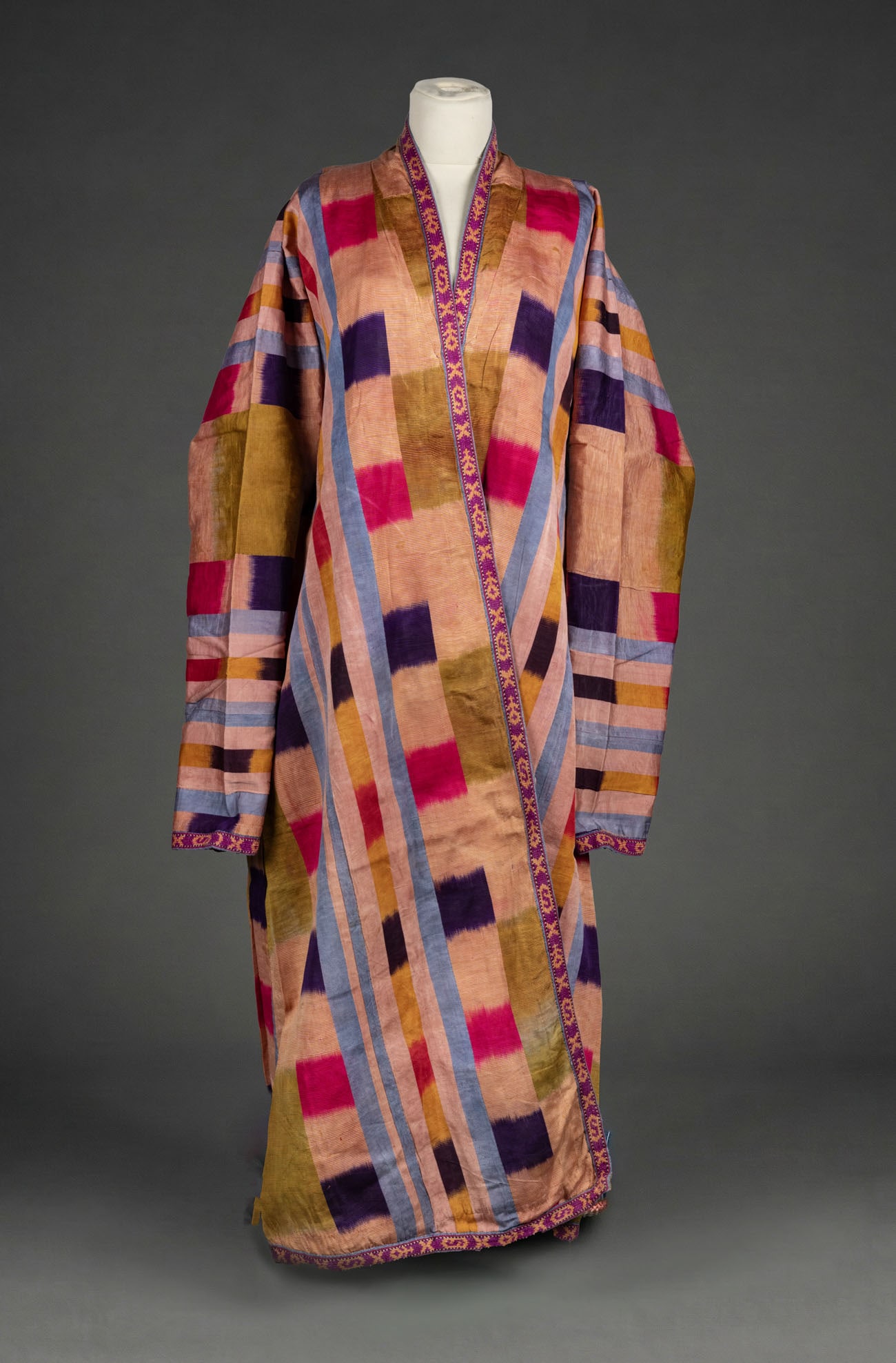 A Bukharan Ikat Textile Coat, Late 19thâ€“Early 20th Century (1 of 3)