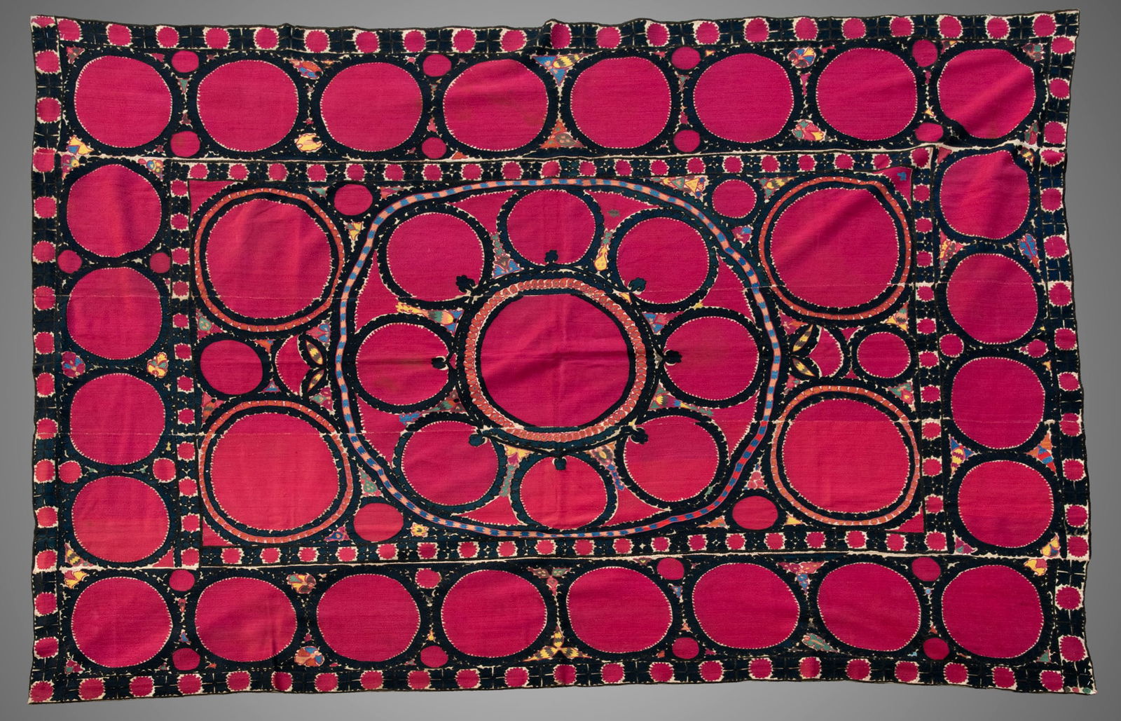 A Tashkent Style Suzani, Uzbekistan, Late 19th Early 20th Century (1 of 2)