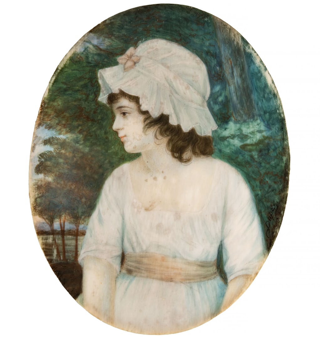 European School, 19th Century, Miniature Portrait of a Girl (1 of 3)