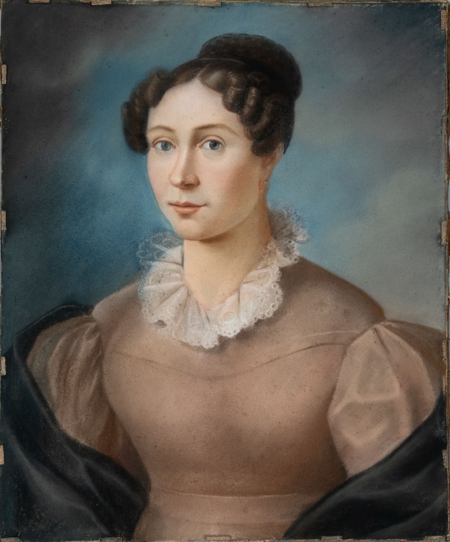 European School, Mid 19th Century, Portrait of a Young Woman (1 of 2)