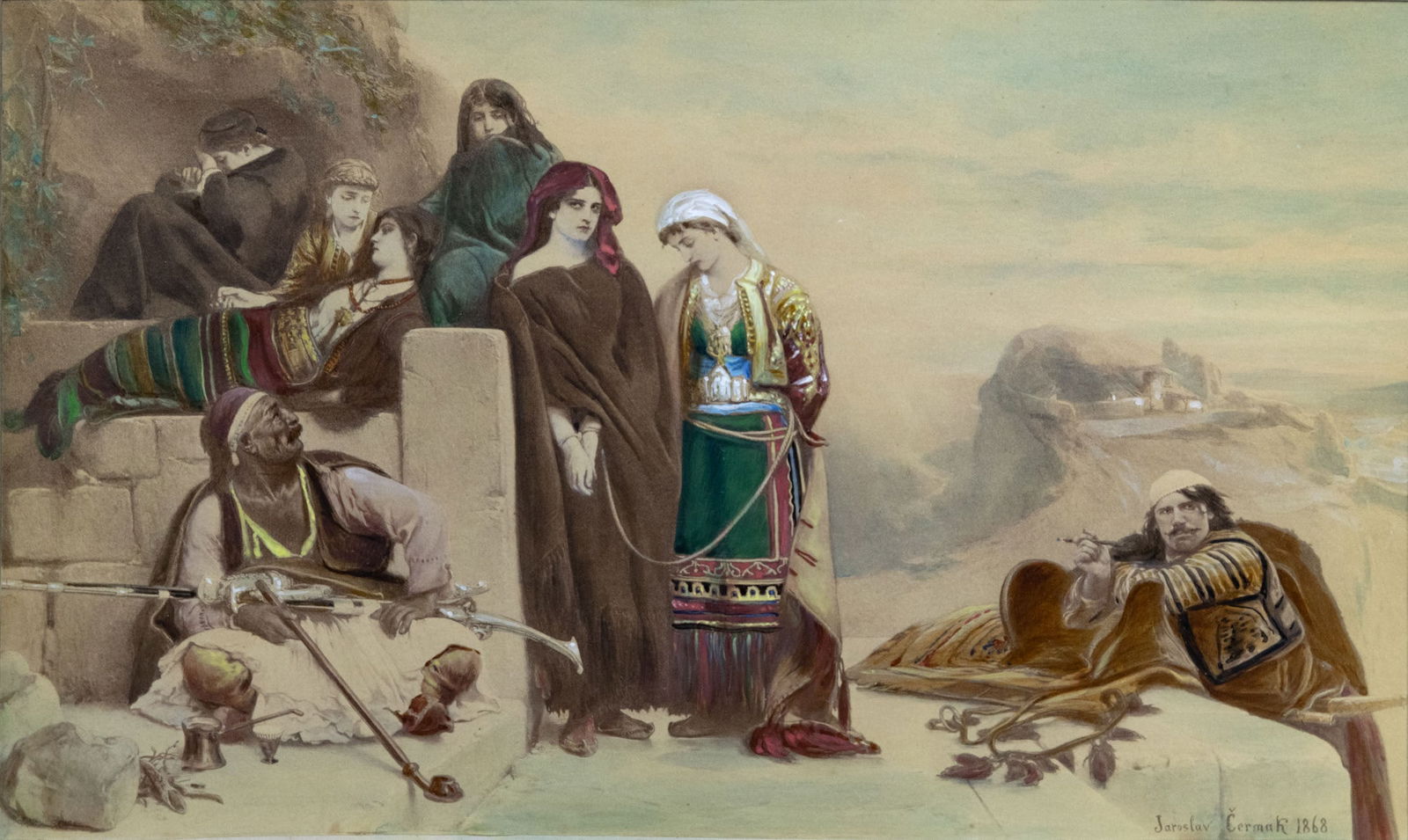 Jaroslav Cermak (1831-1878), The Spoils of War - Study (1 of 4)