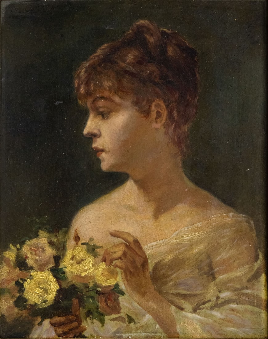 Antonie Calbet (1860-1944), Portrait of a Girl (1 of 3)