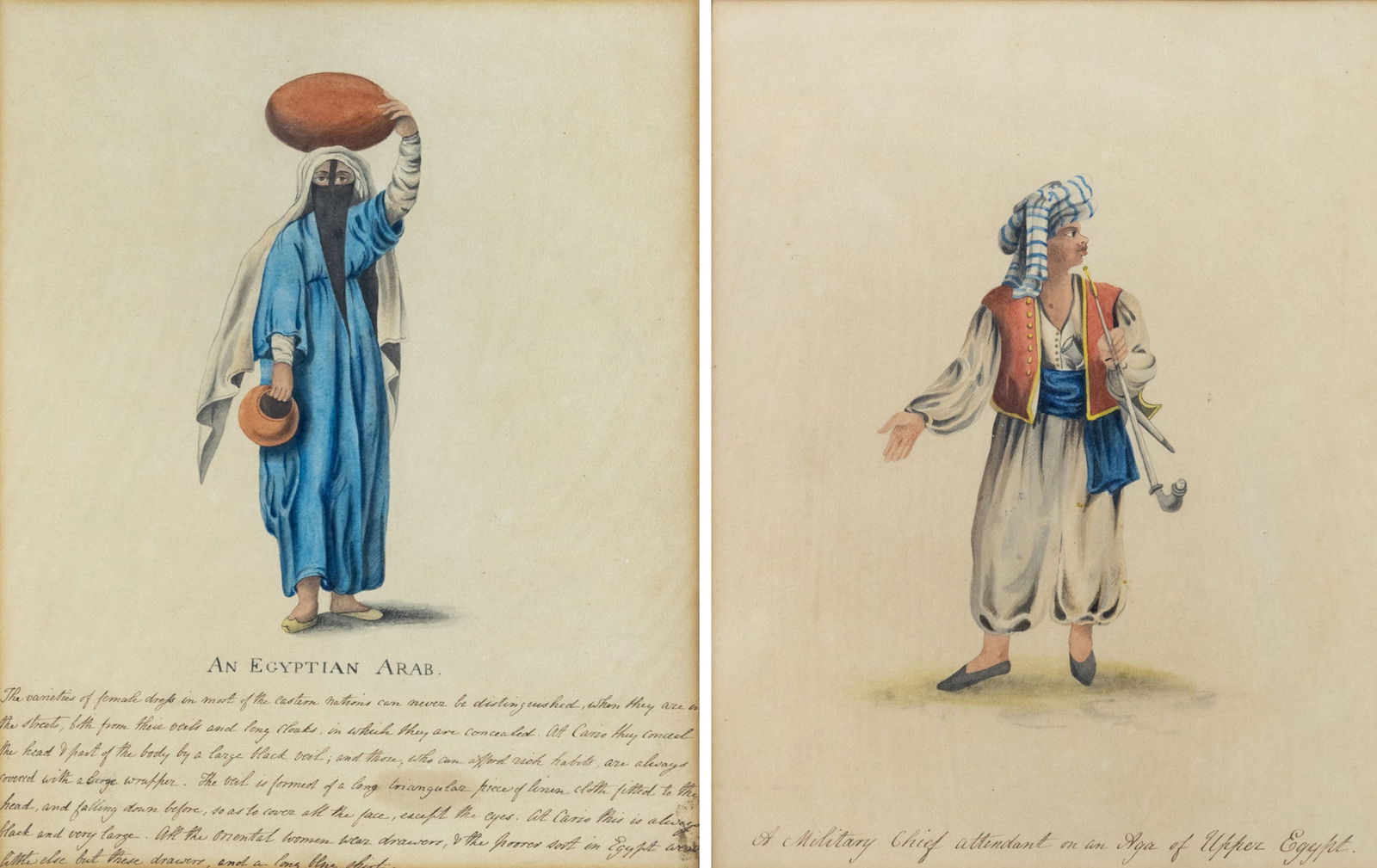 Attrib. Octavien Dalvimart (19th Century), A Pair of Oriental Figures (1 of 3)