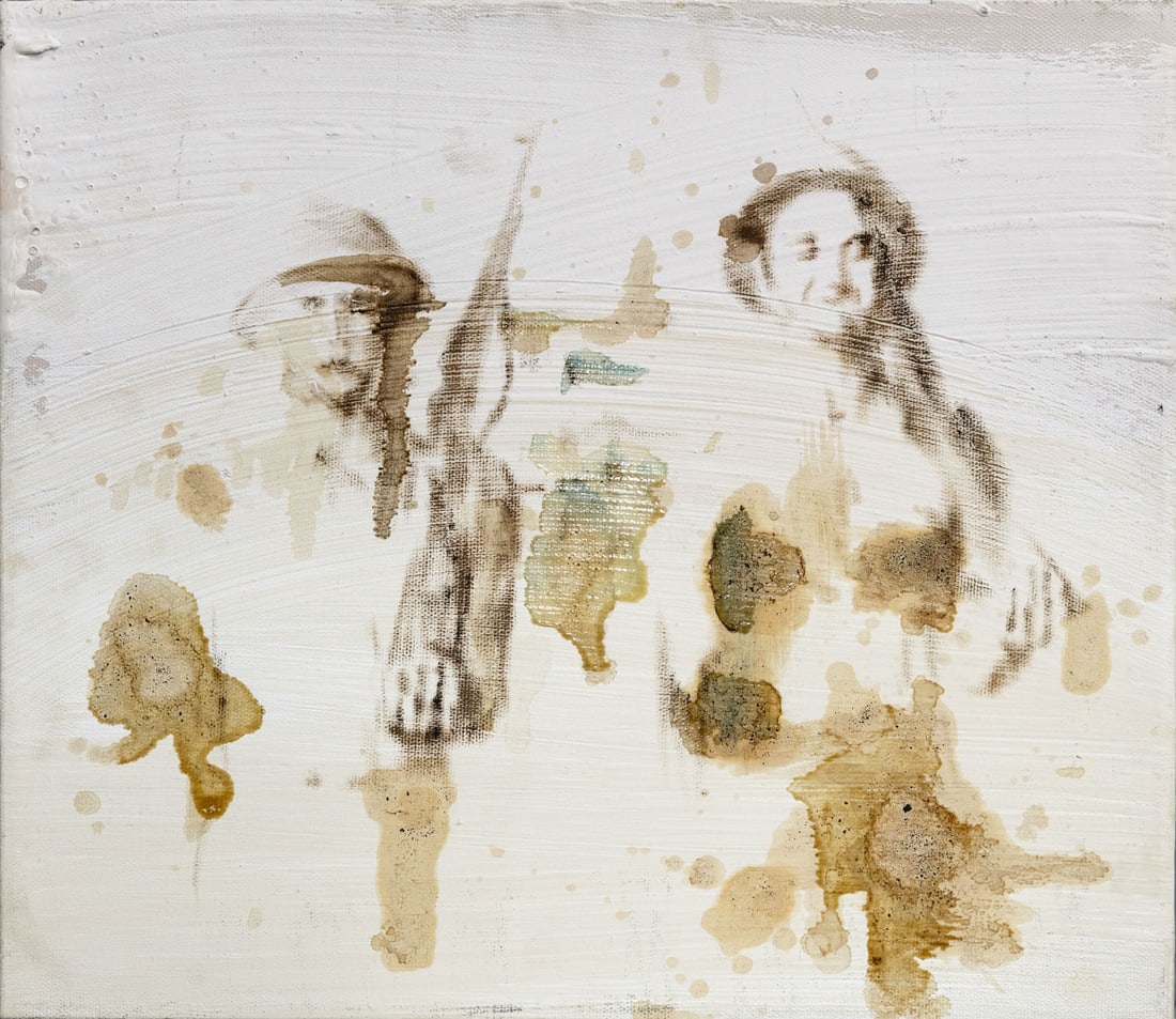 Dror Auslander (b. 1972), Two Soldiers: Dror Auslander (b. 1972), Two Soldiers Mixed media on canvas 2015 Signed and dated 2015 (on the reverse).