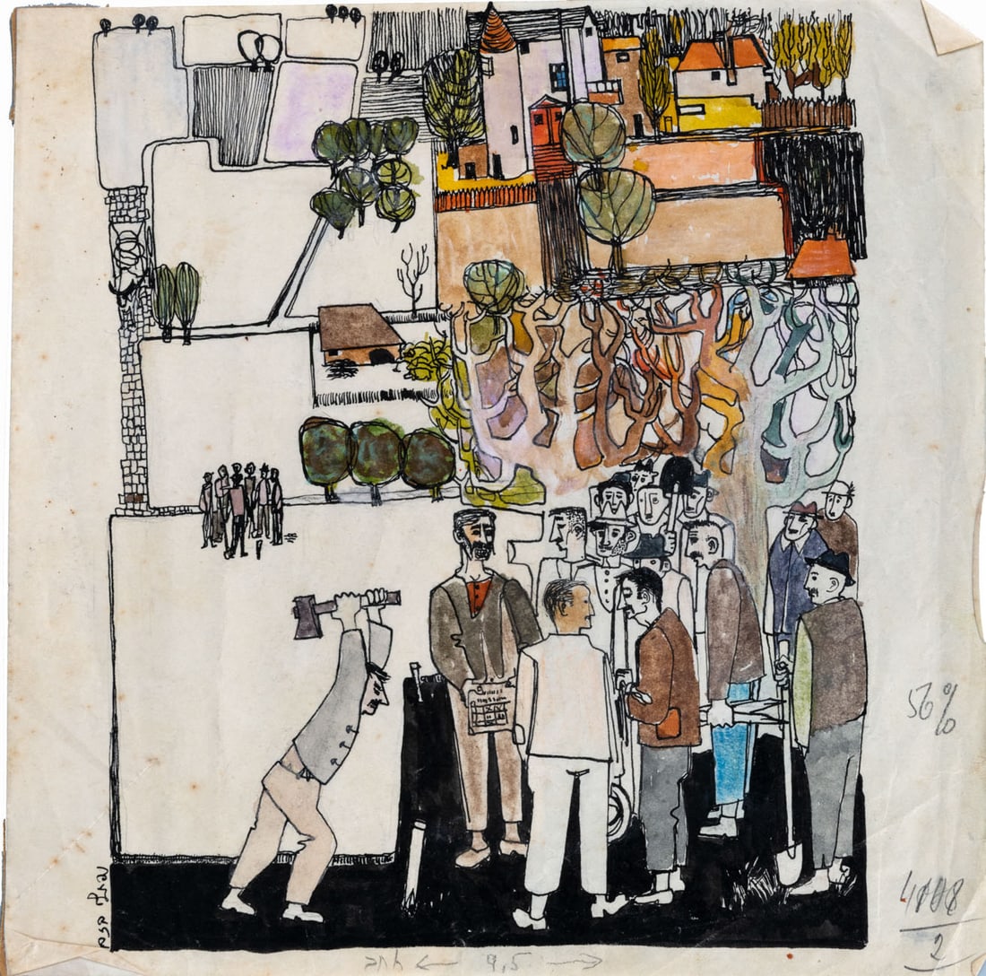 Naftali Bezem (1924-2018), Preparation for an Oil (1 of 2)