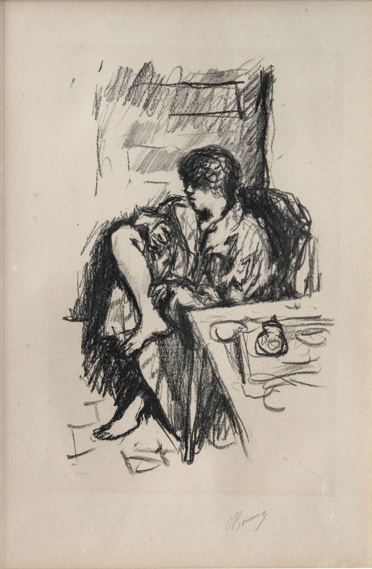 Pierre Bonnard (1867-1947), La Toilette Assise: Pierre Bonnard (1867-1947), La Toilette Assise Lithograph 1925 Signed in pencil (lower right). 30 x 4