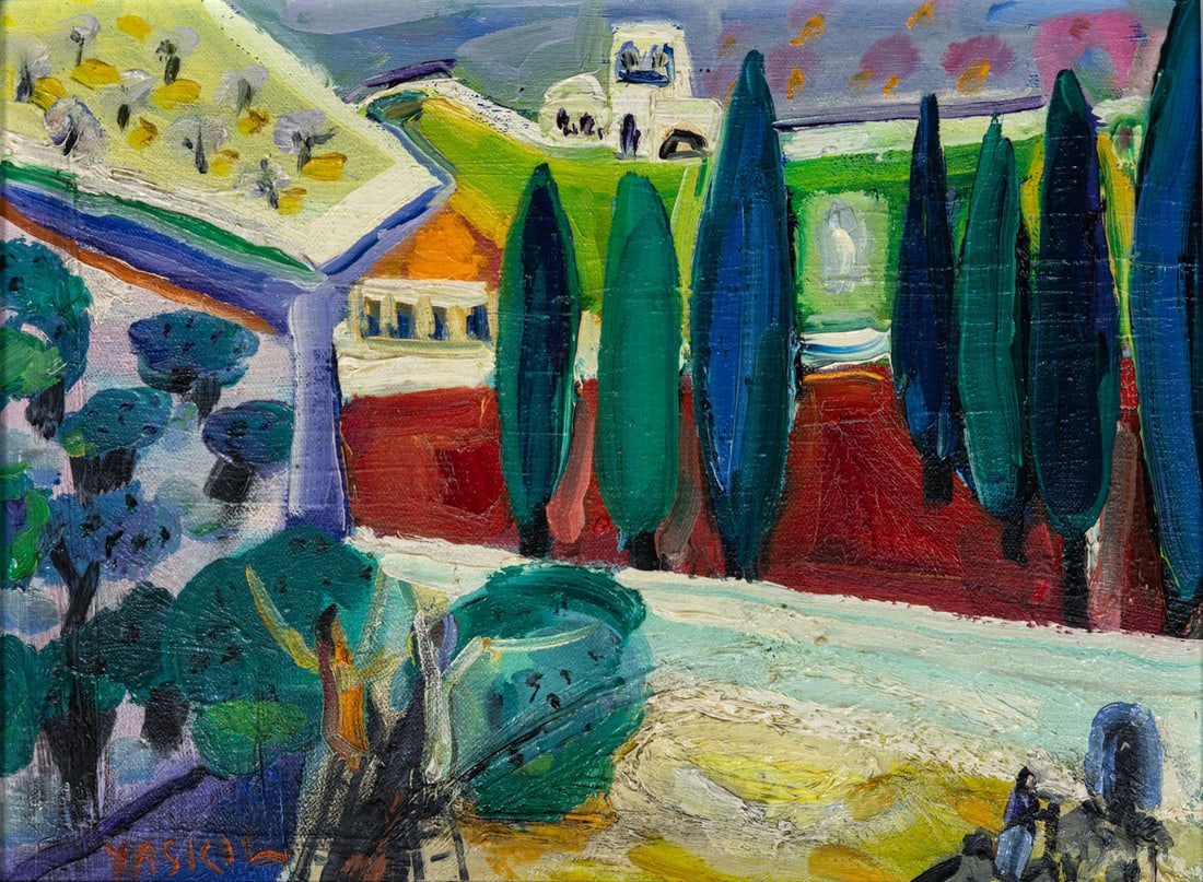 Amos Yaskil (1922-2009), Landscape (1 of 2)