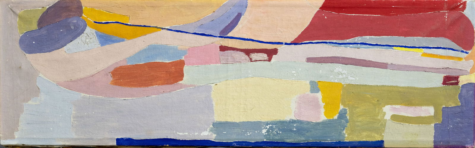 Jehudith Sobel (1924-2012), Abstract: Jehudith Sobel (1924-2012), Abstract Oil on canvas 89 x 28 cm Provenance: Estate of Mark Averbuch. Purchased directly from t