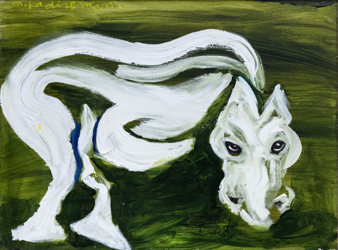 Menashe Kadishman (1932-2015), Hors?-E91: Menashe Kadishman (1932-2015), Hors?-E91 Acrylic on canvas Signed (upper left), signed again and titled (on the reverse). <