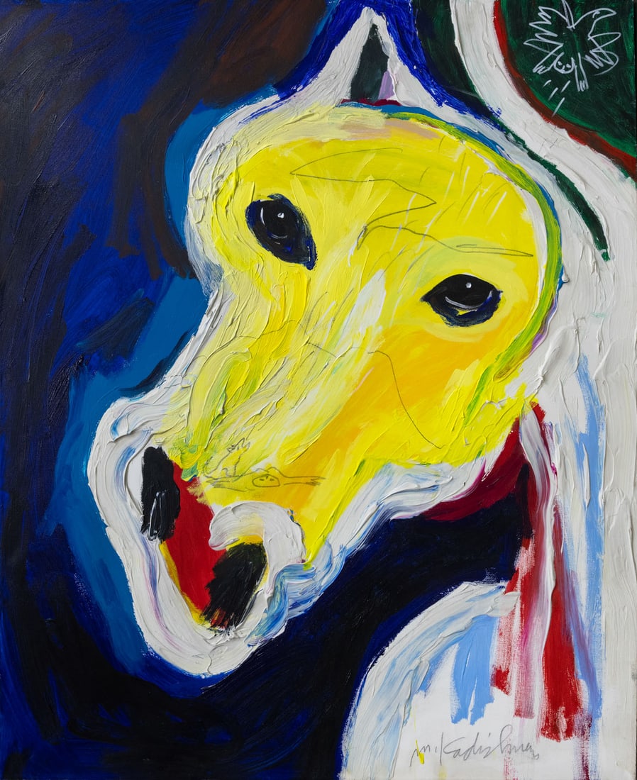 Menashe Kadishman (1932-2015), Episode with a Horse Head (1 of 2)