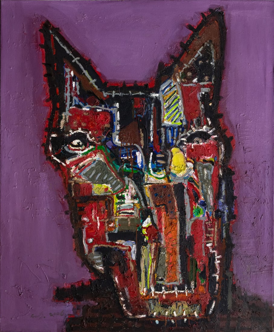 Seok Mun Gang (b. 1961), Dog: Seok Mun Gang (b. 1961), Dog Oil on canvas 2006 Signed and dated 2006 (lower right). 9