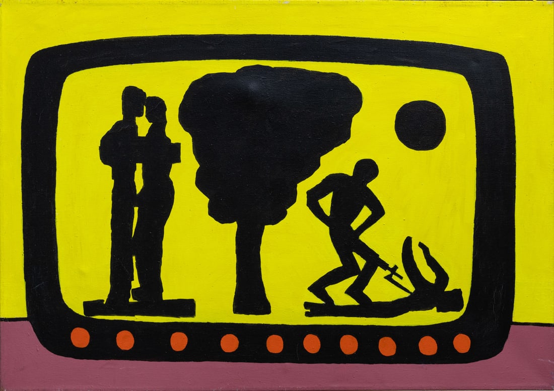 David Reeb (b. 1952), Untitled: David Reeb (b. 1952), Untitled Acrylic on canvas 2004 Signed and dated 2004 (on the reverse). <