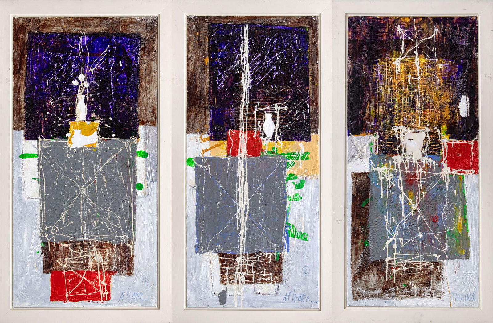 Moshe Leider (b. 1945), Triptych (1 of 7)