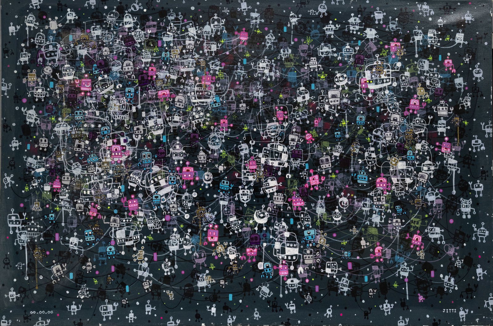 Jitti Jumnianwai, My Space: Jitti Jumnianwai, My Space Oil on canvas Signed (lower right). 120 x 80 cm Condition: Fo