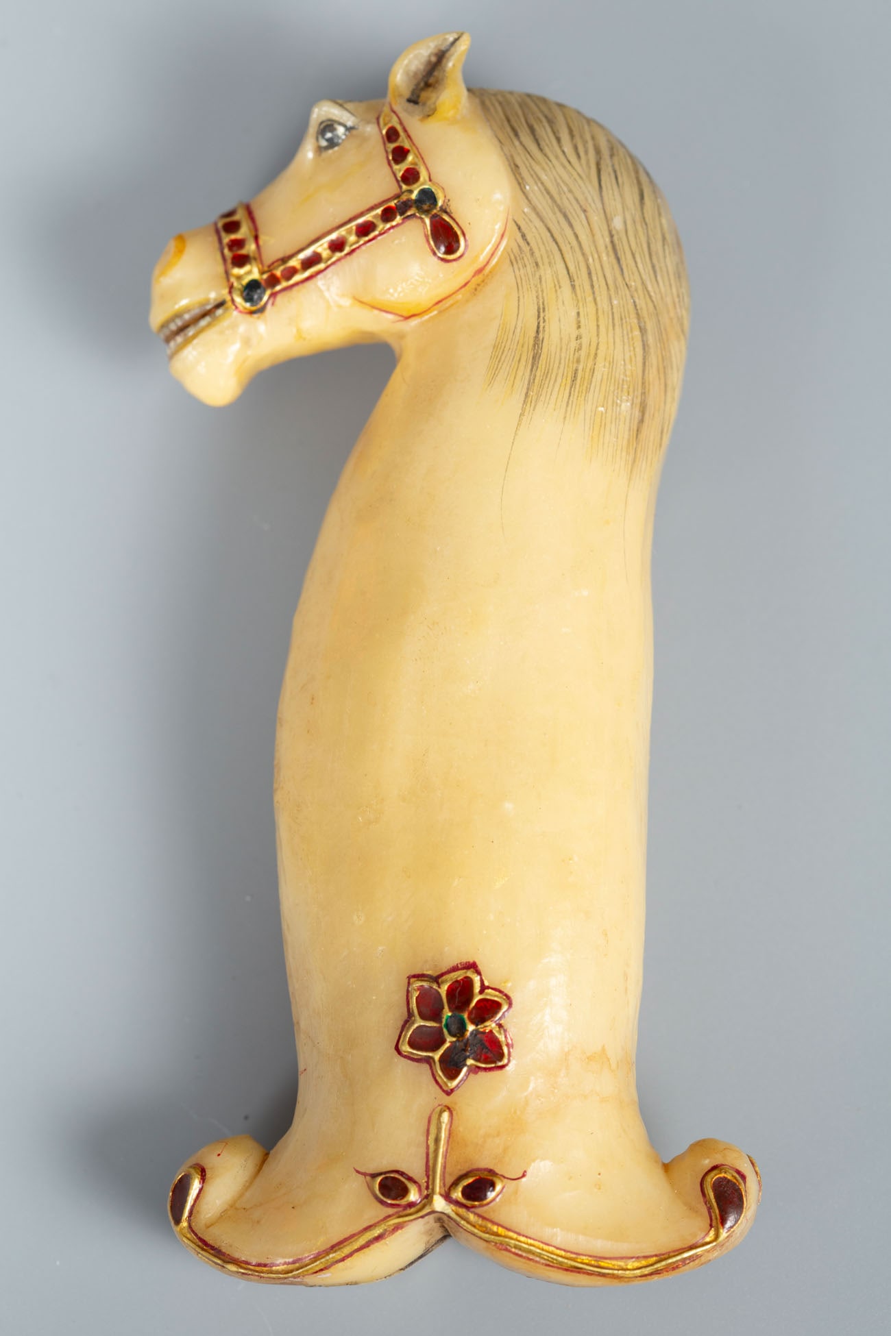 A Mughal Style Carved Hardstone/Jade Hilt (1 of 3)