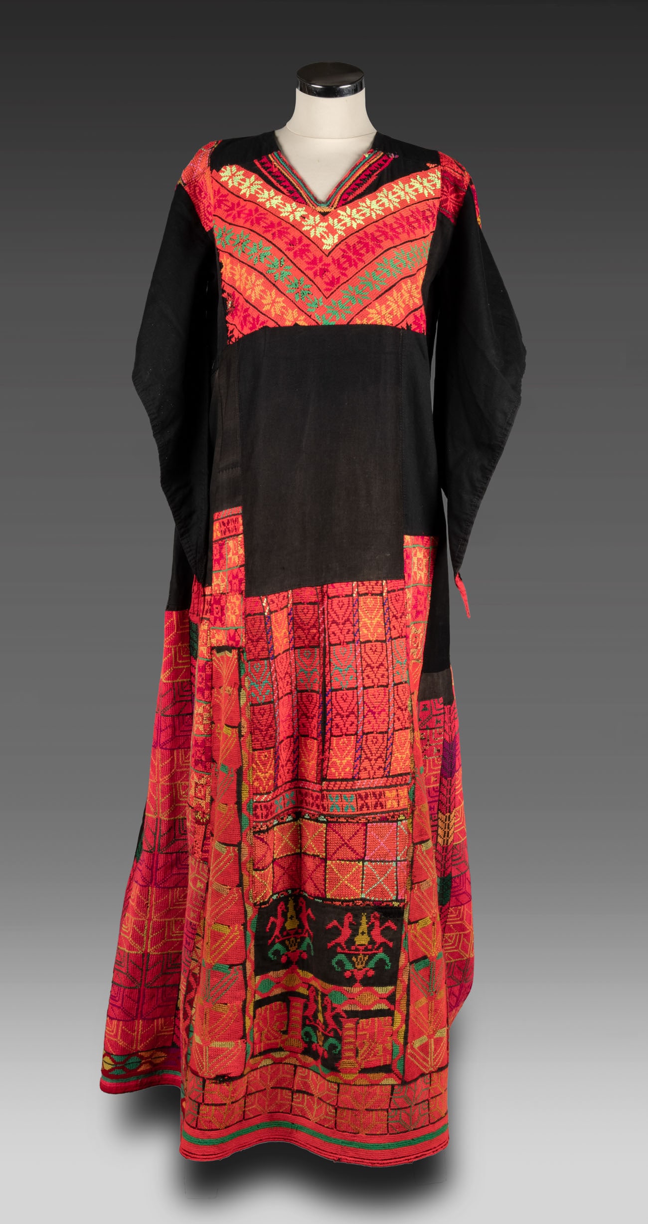 An Embroidered Palestinian Dress, First Half of the 20th Century. (1 of 3)