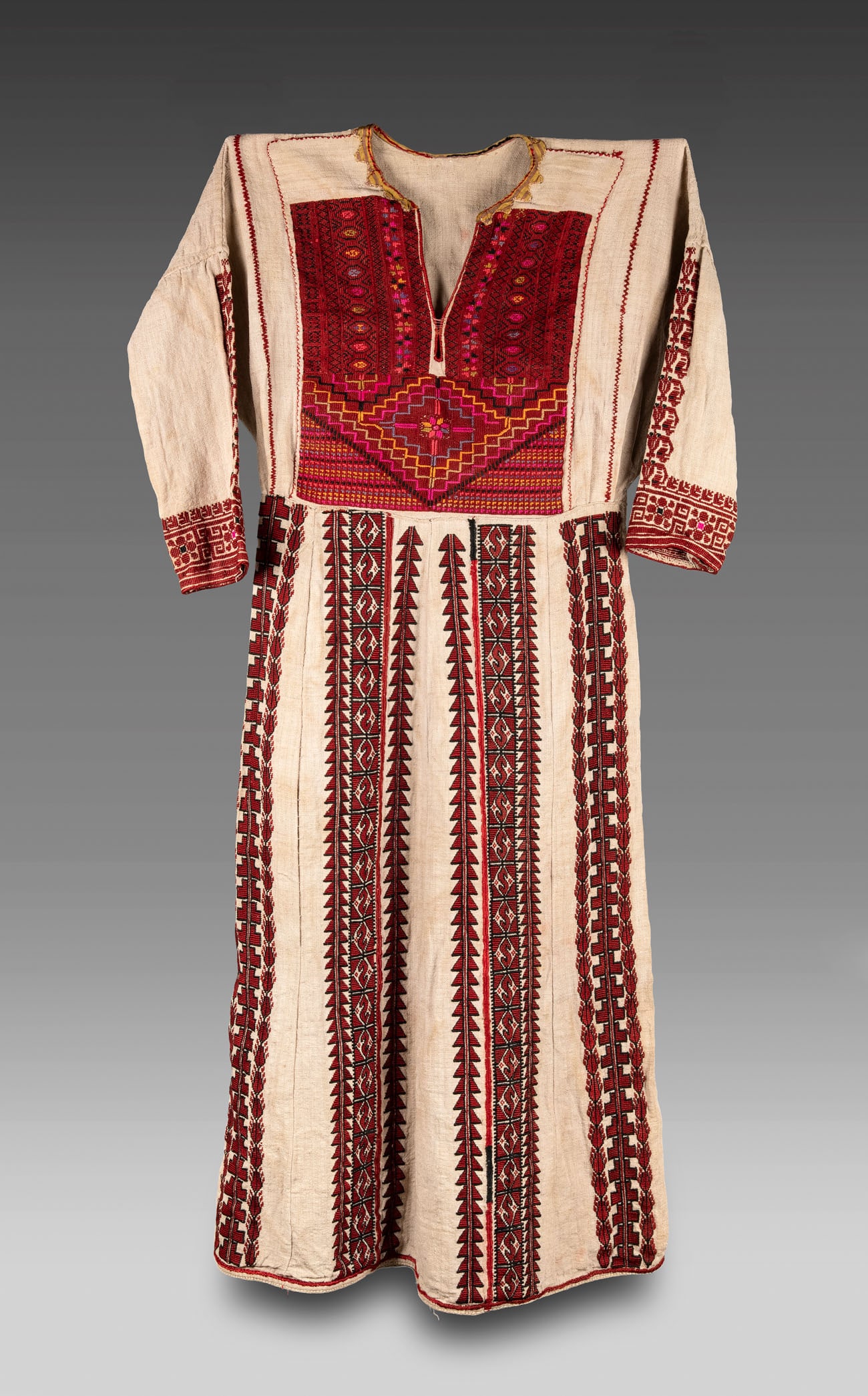 A Palestinian Embroidered Dress, circa 1900. (1 of 2)