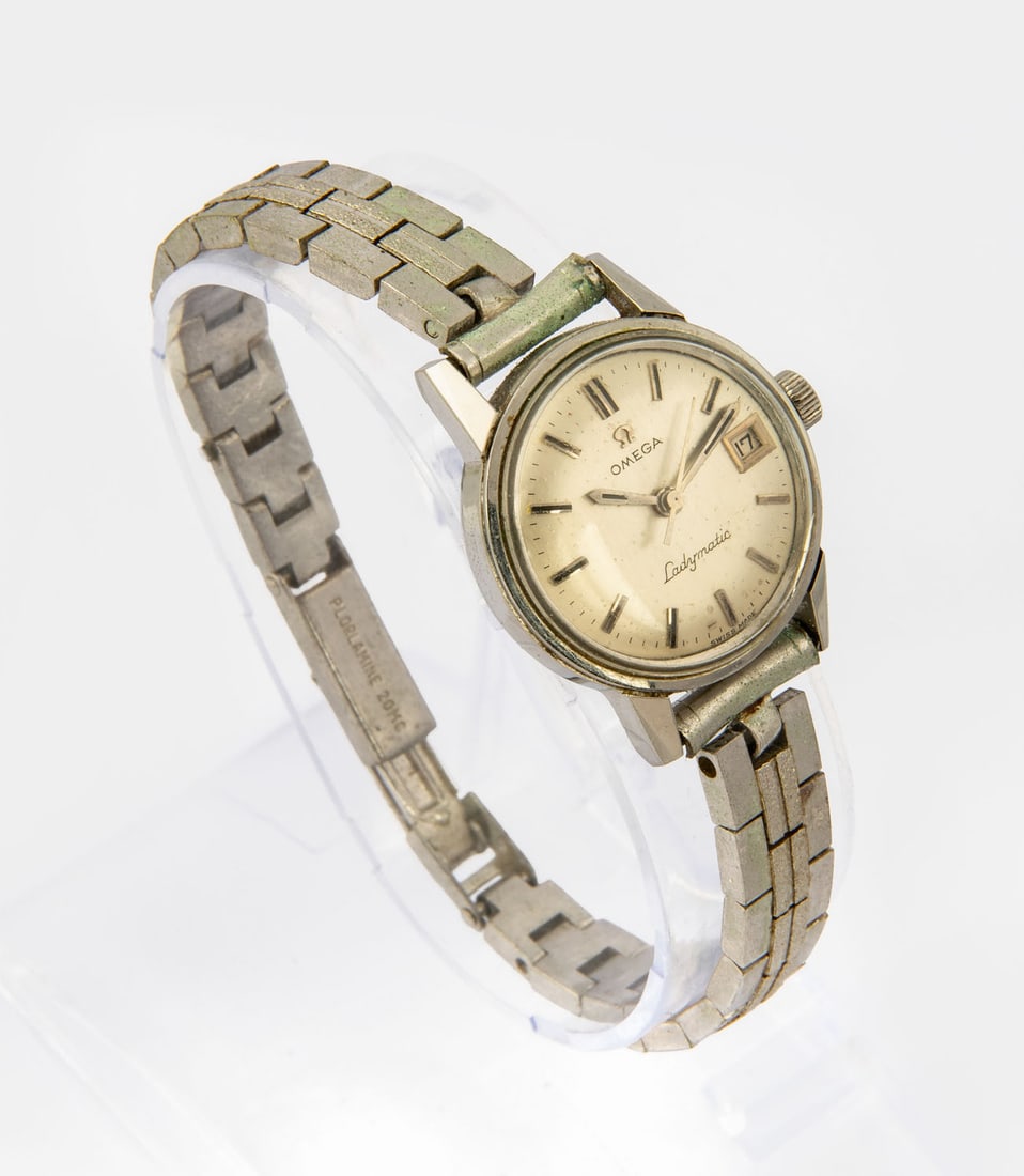 An Omega Ladymatic Stainless Steel Women's Wristwatch (1 of 4)