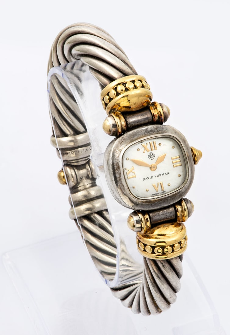 A David Yurman Sterling Silver and Gilt Ladiesâ€™ Wristwatch, Quartz Movement (1 of 4)