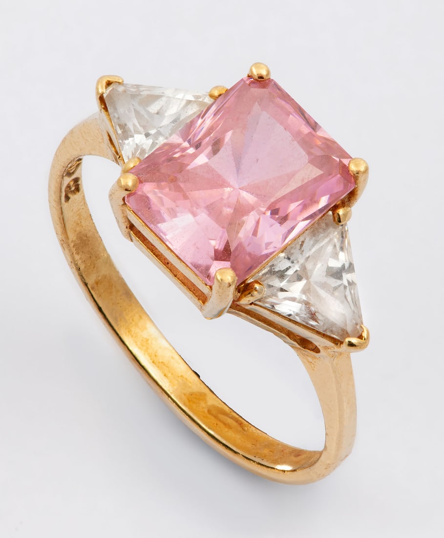 A 14K Yellow Gold and Gemstone Ring (1 of 4)