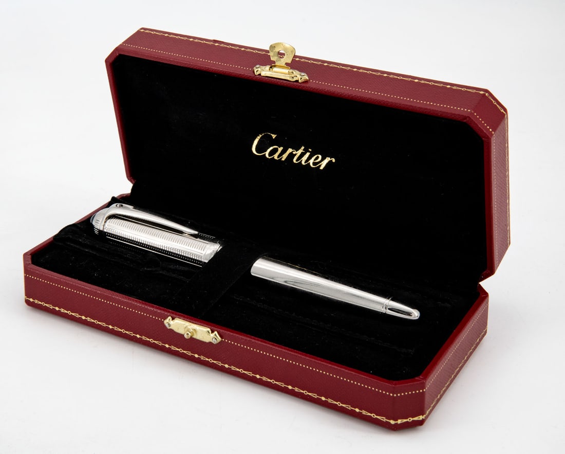 An R de Cartier Palladium Finish Ballpoint Pen (1 of 3)