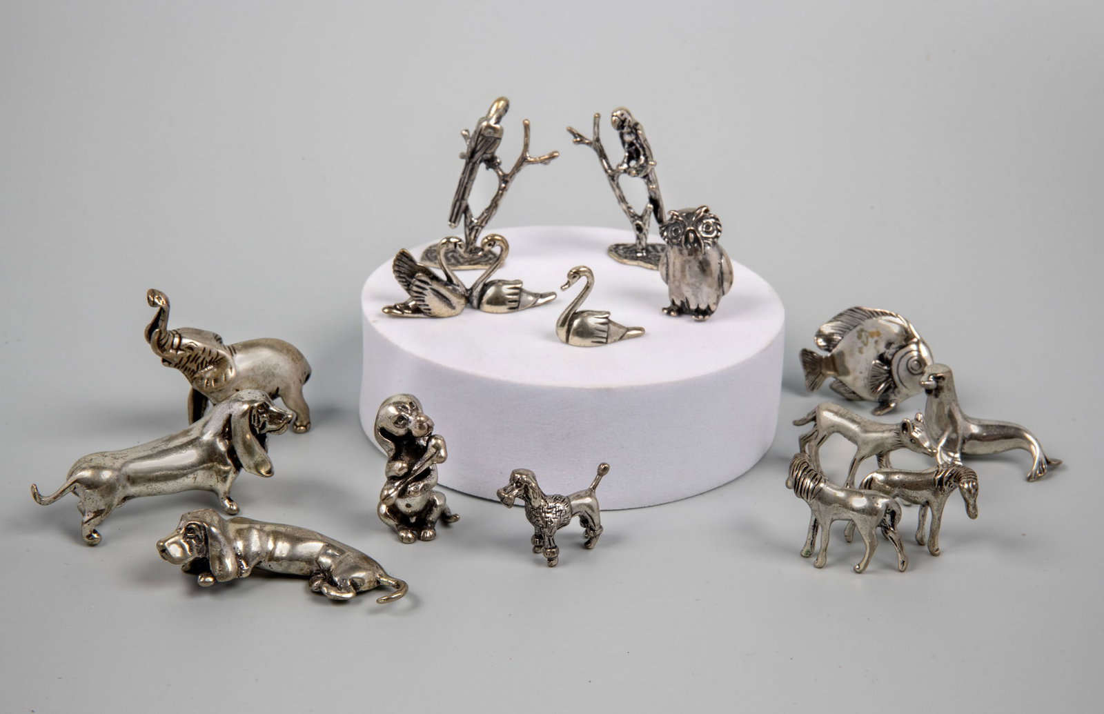 A Group of Silver Animal Miniatures (1 of 3)
