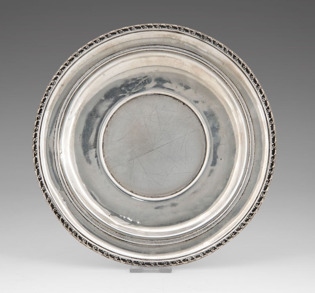 A Robert Wallace Sterling Silver Plate, USA, Second Half of the 19th Century (1 of 1)