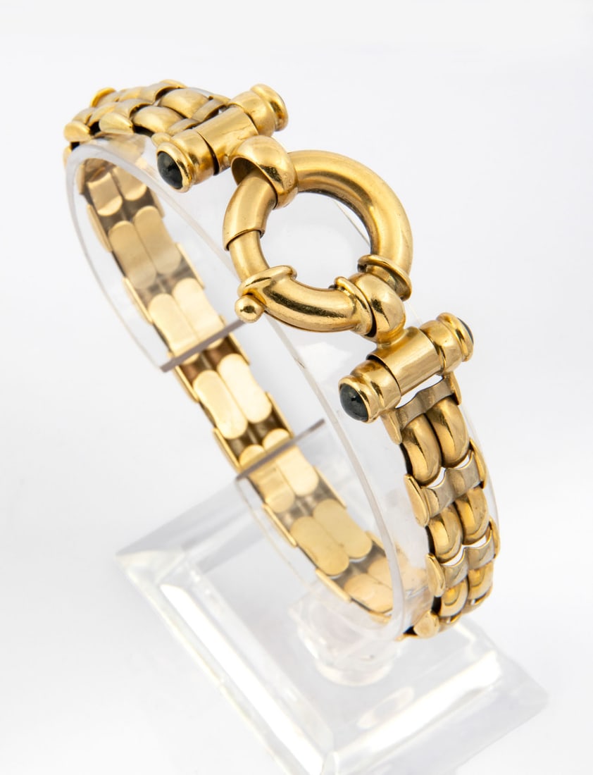 A Retro 14K Two Tone Gold Bracelet (1 of 4)