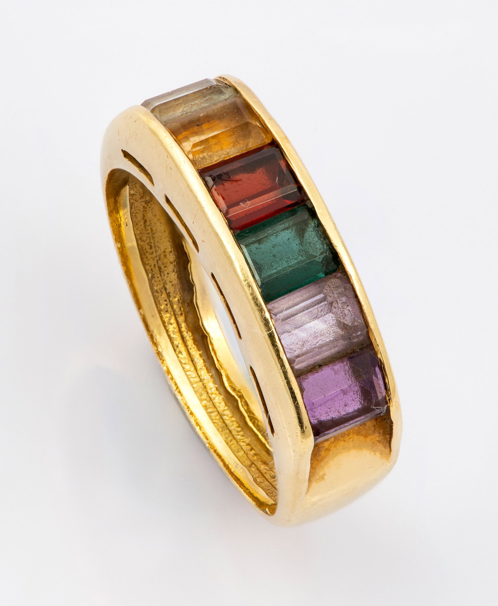 H. Stern 18K yellow gold ring set with various gemstones (Rainbow) (1 of 2)