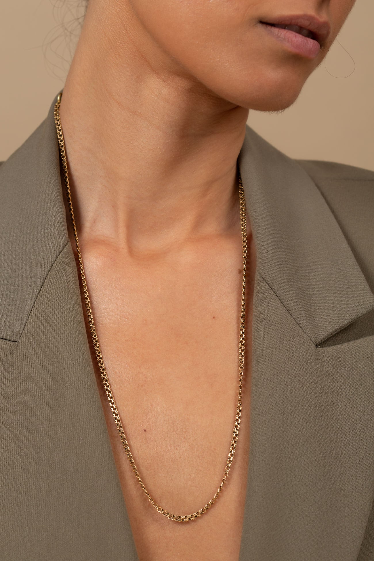 A 14K Rose Gold Link Necklace (1 of 1)