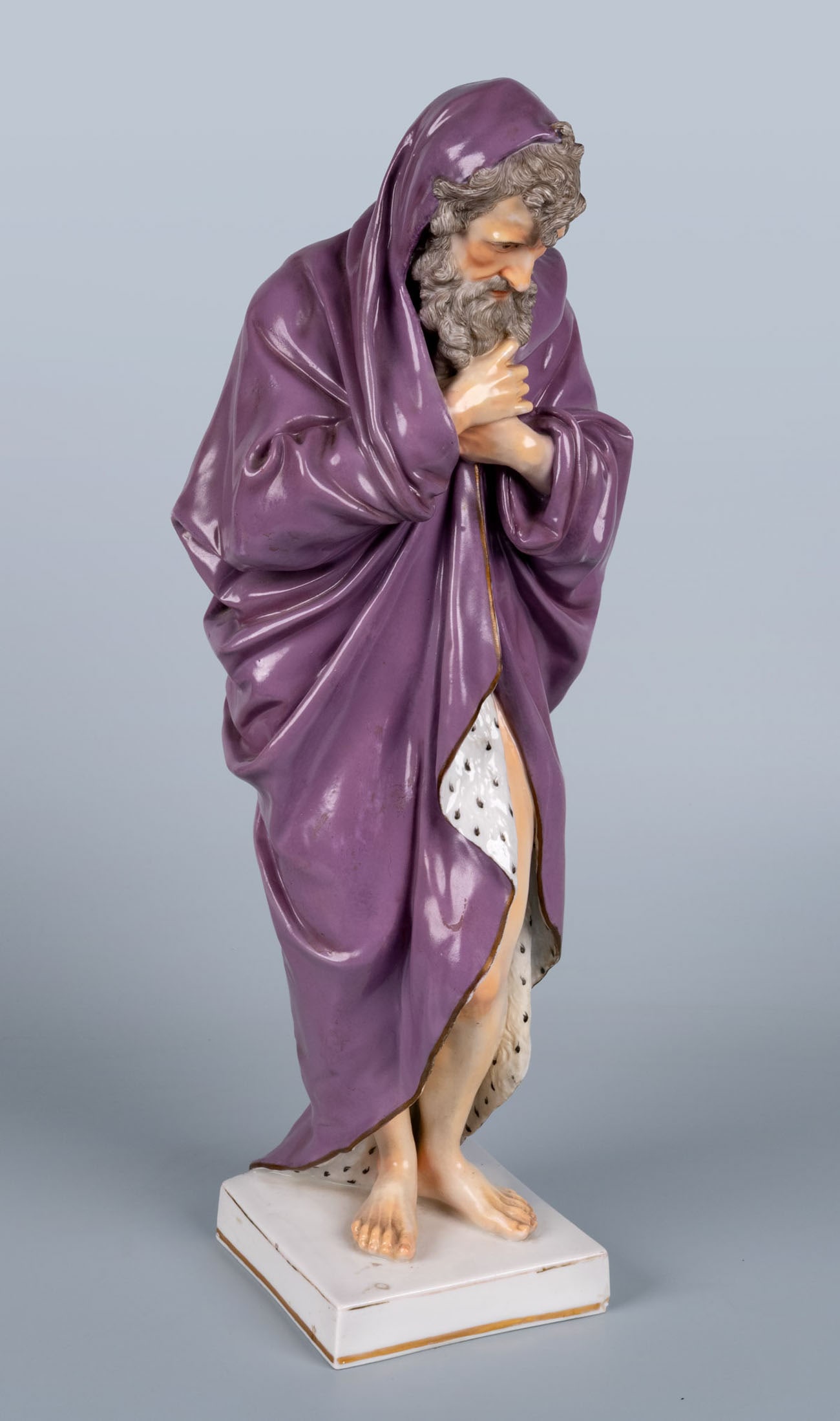 A Hochst Porcelain Figure of a Man in a Robe, Germany, 19th Century (1 of 4)