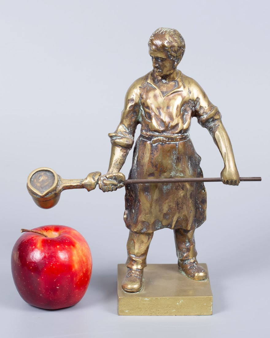 A Pair of Gilt Bronze Blacksmith Figurines (1 of 10)