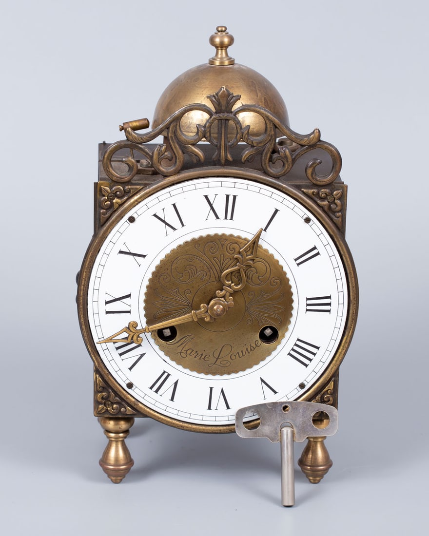 A Hermle Brass Clock, Germany, 1930s (1 of 6)
