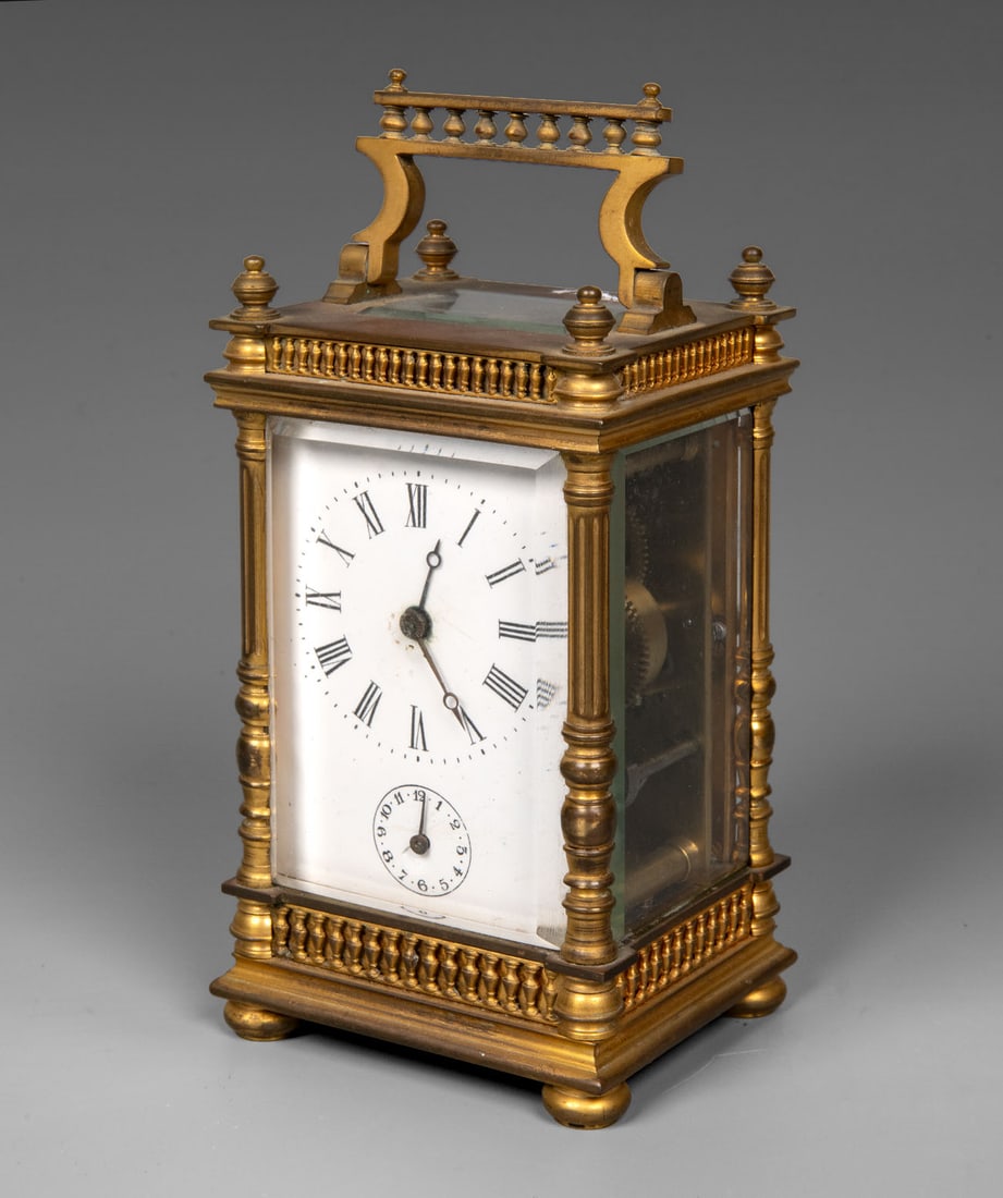 A Brass Carriage Clock, Europe, Late 19th (1 of 4)