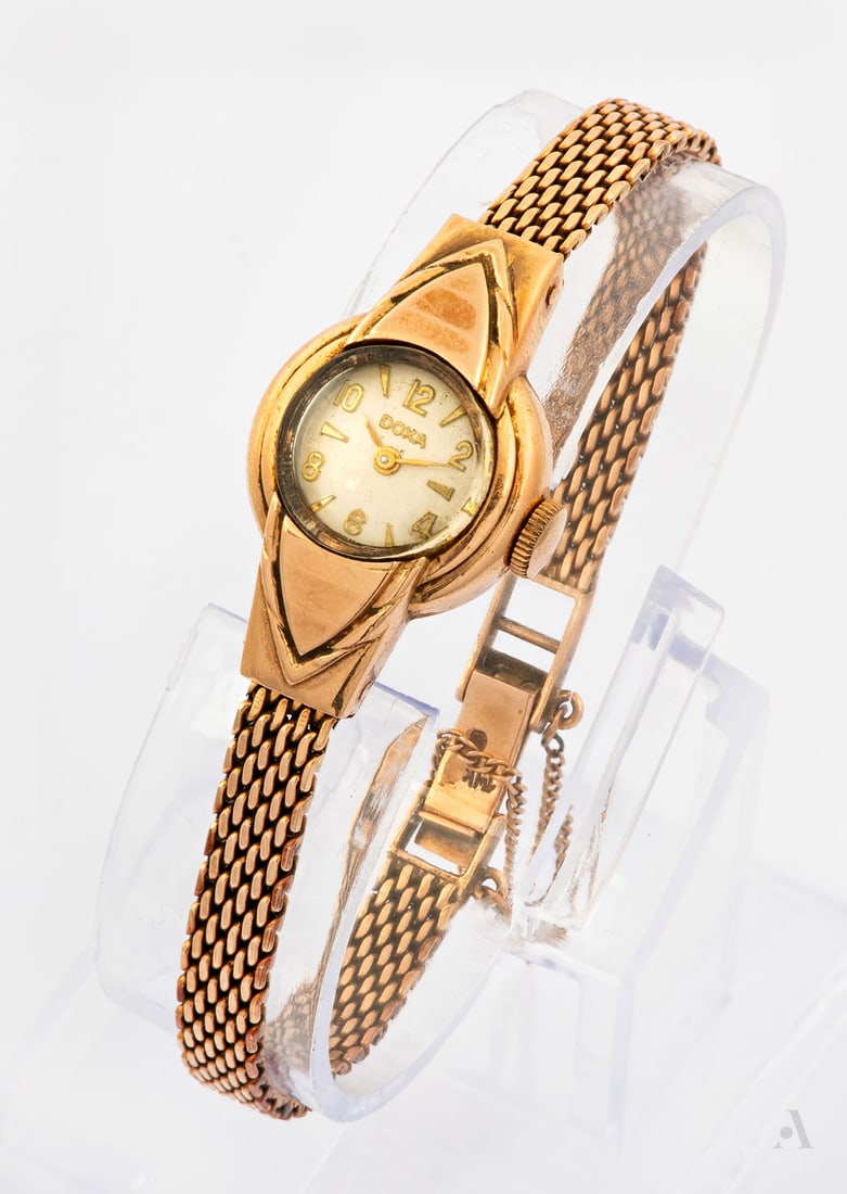 A Doxa 14K Rose Gold Ladies' Wristwatch, 1970s (1 of 4)