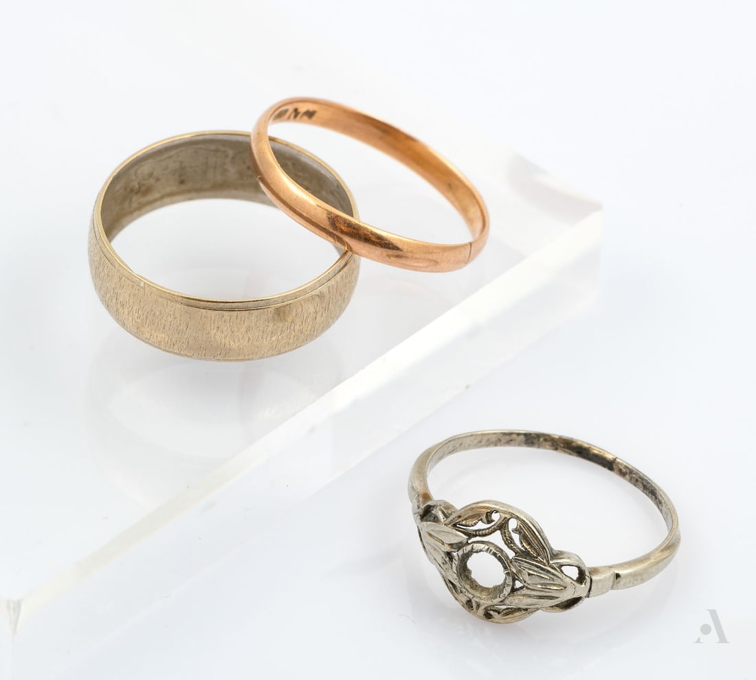 Three 14K-18K Gold Rings (1 of 1)