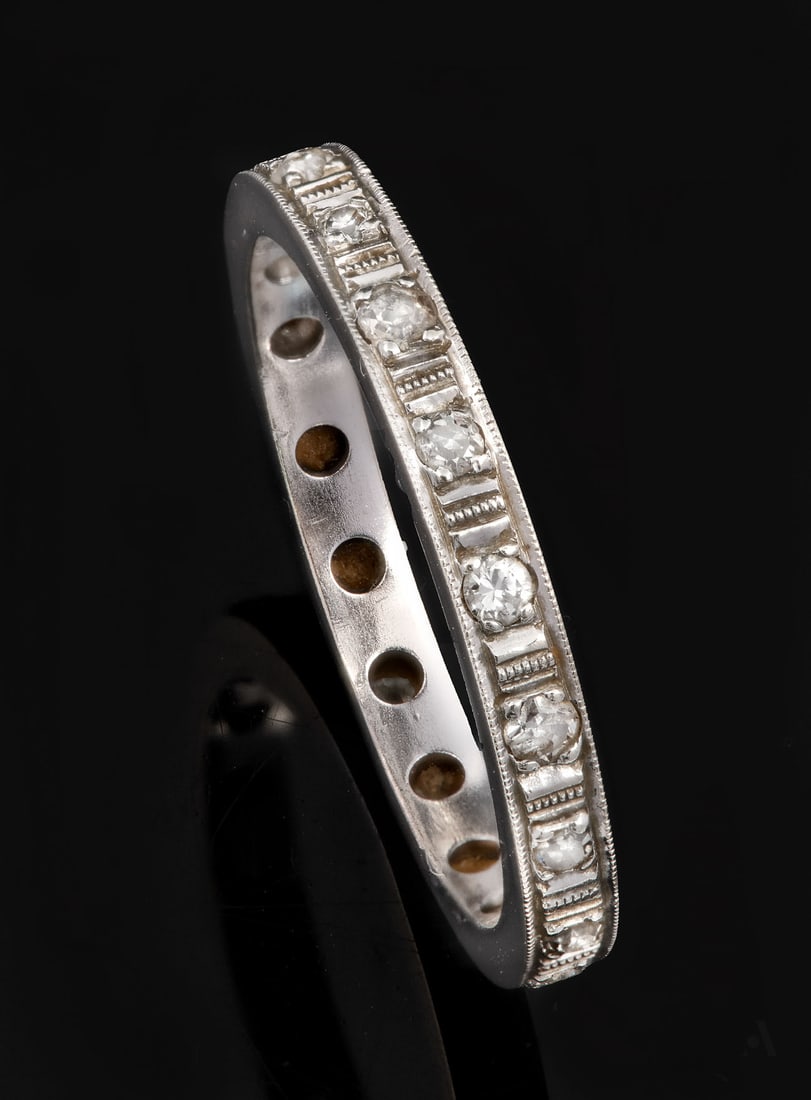 An 18K White Gold Diamond Eternity Ring (1 of 3)