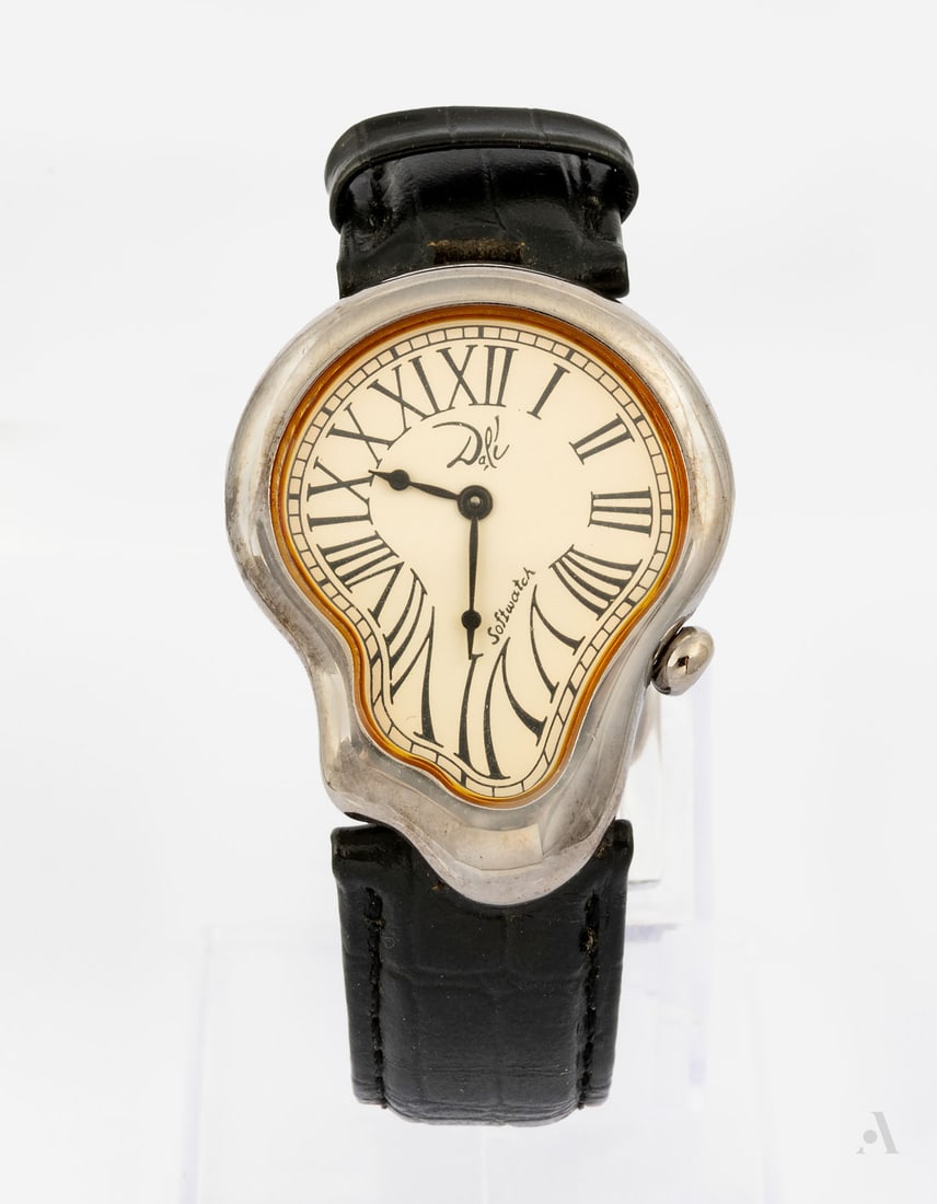 An Exaequo Geneve Salvador Dali Silver-Plated Softwatch Wristwatch (1 of 5)