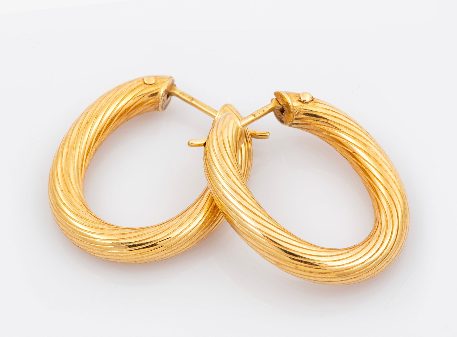 A Pair of 14K Gold Hoop Earrings (1 of 2)