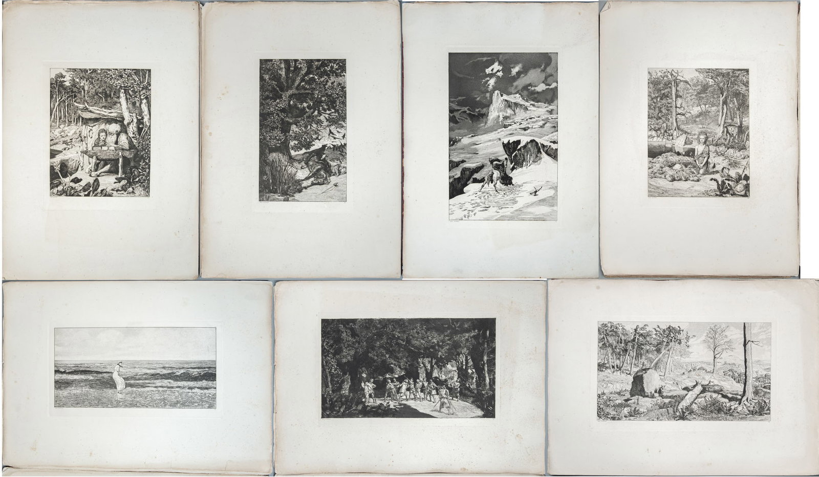 Max Klinger (1857-1920), Intermezzi, Opus IV - Portfolio of Eight Etchings (1 of 10)