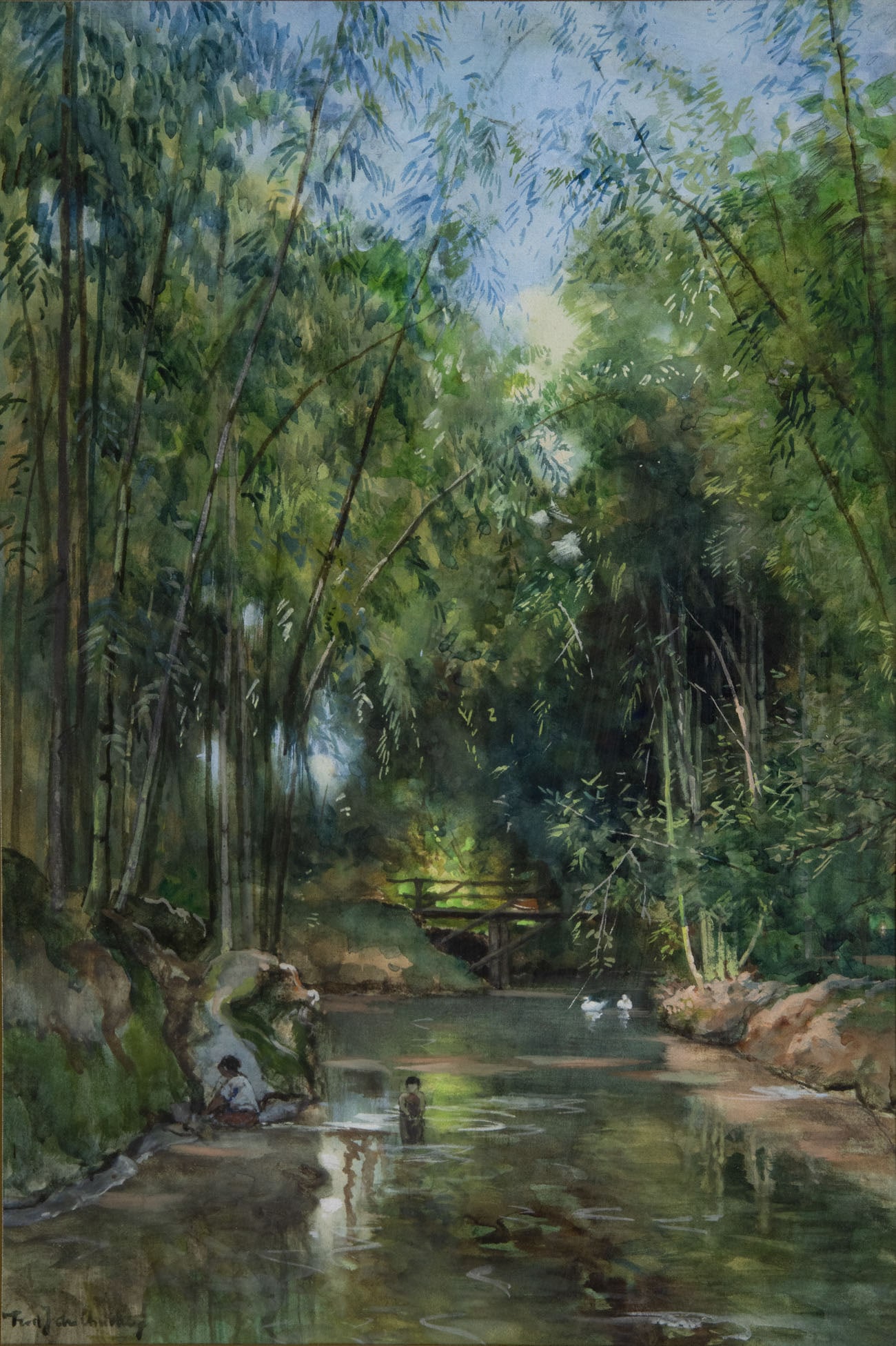 Frederick John Widgery (1861-1942), Bamboo Grove (1 of 3)