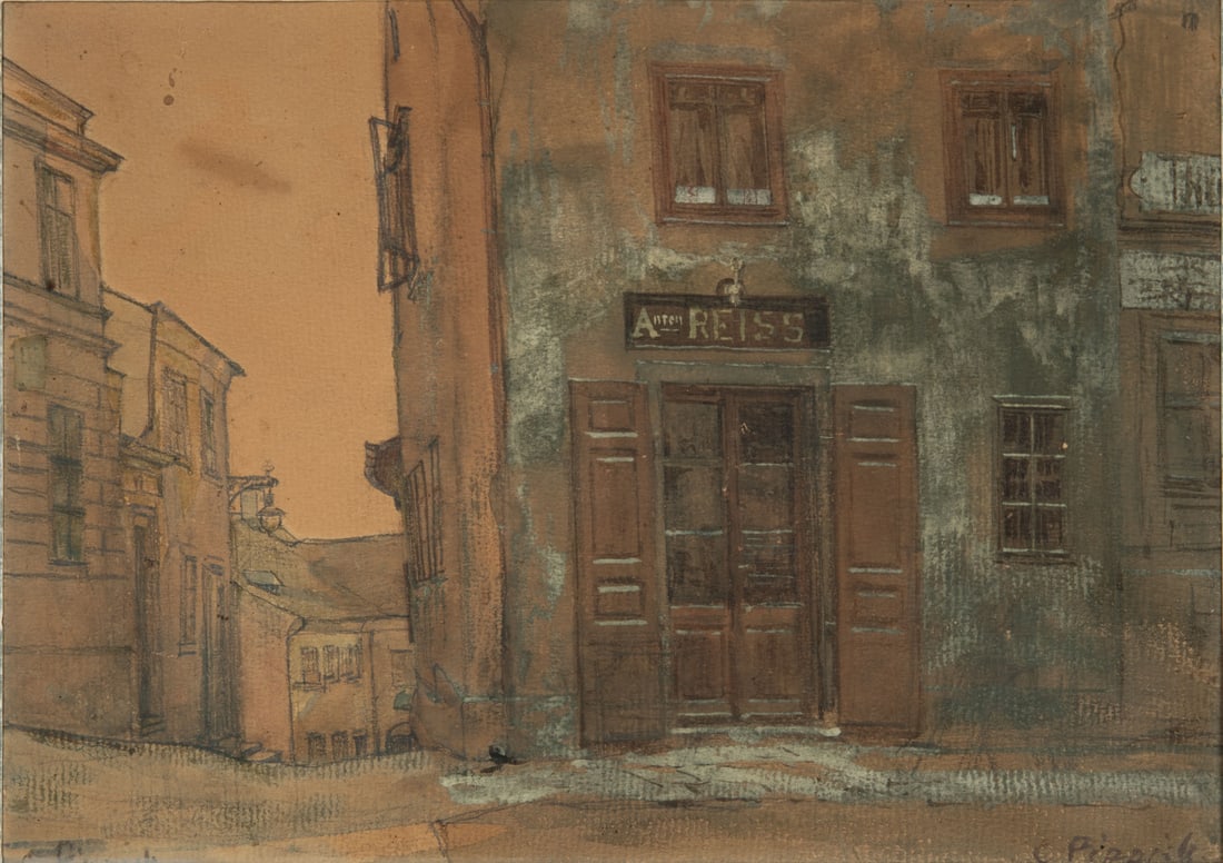 Karl Pippich (1862-1932), Urban Landscape: Karl Pippich (1862-1932), Urban Landscape Watercolor and pencil on paper Signed (lower right). 25 × 34.5 cm Condition: For