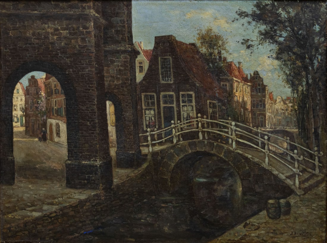 Berend Jan Brouwer (1872-1936), Flemish Landscape (1 of 3)