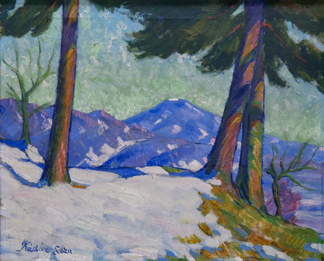 Geza Kadar (1878-1952), Winter Landscape: Geza Kadar (1878-1952), Winter Landscape Oil on canvas Signed (lower left). 41 x 50 cm Condition: For a condition report, please contact office@alma.auction. All items are sold as is, and buyers are