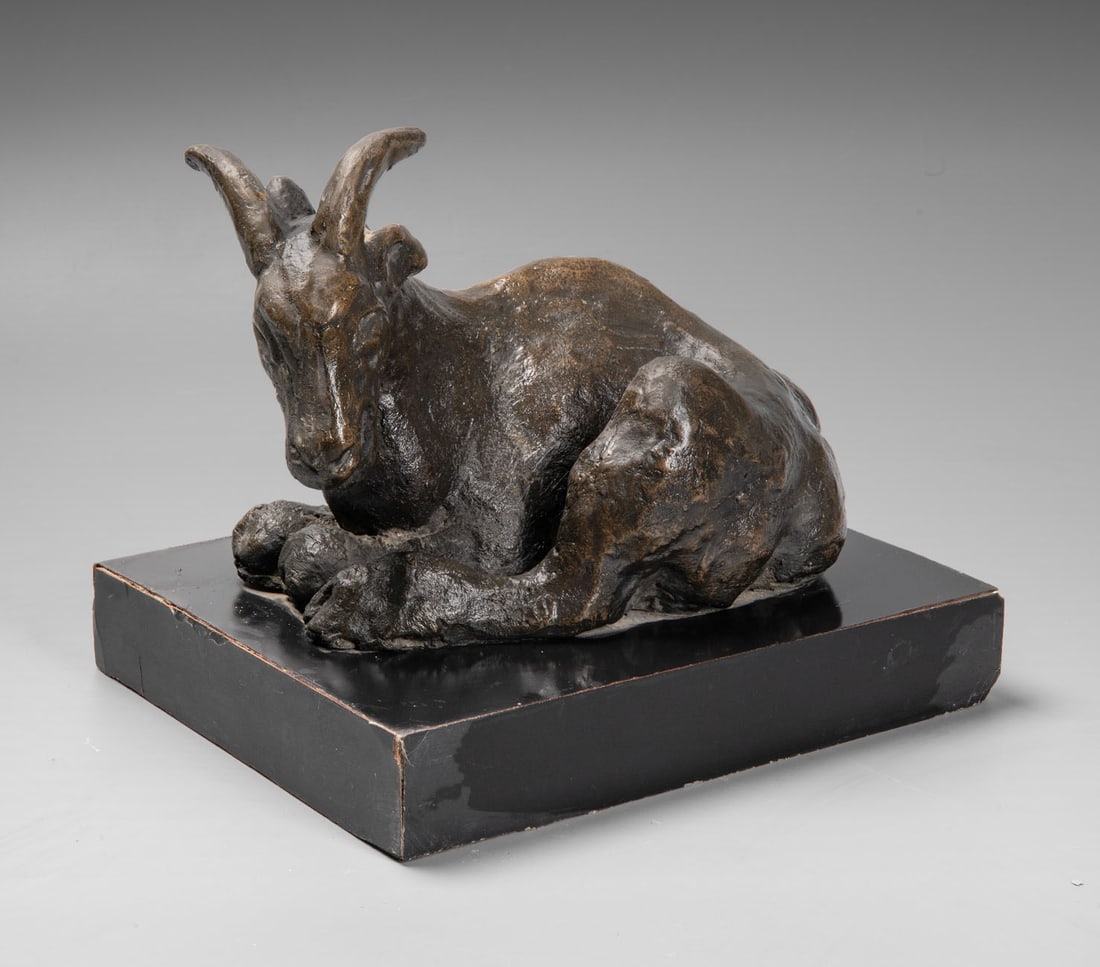 Joseph Constant (1892-1969),, Recumbent Ibex (1 of 5)