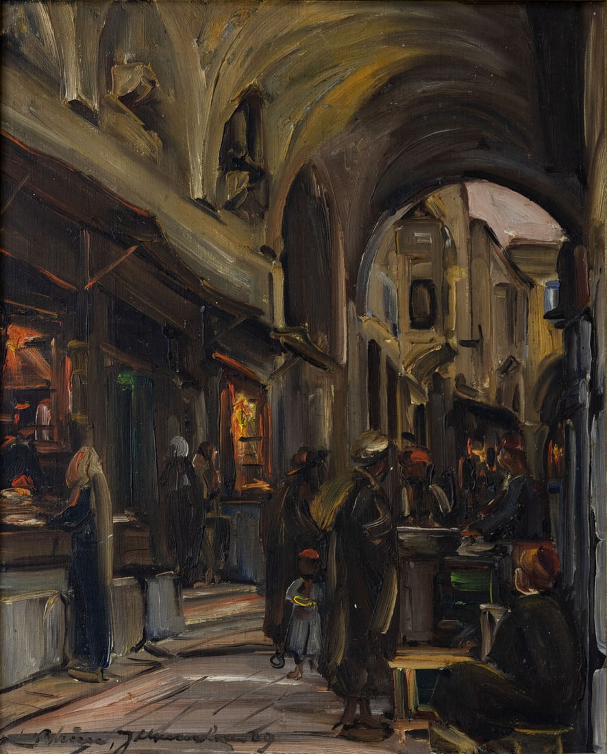 Ludwig Blum (1891-1975), Market in Jerusalem (1 of 2)