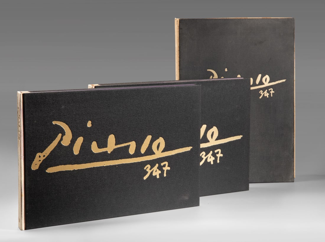 Pablo Picasso (1881-1973), Picasso 347 2 Volumes: Pablo Picasso (1881-1973), Picasso 347 2 Volumes Art book 1970 Published by Random House and Maecenas Press, New York in 1970 Illustrated with a total of 347 facsimile engravings (separated into two